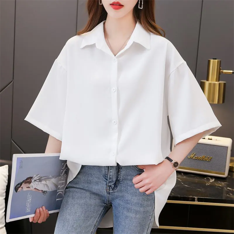 Solid Anti-Aging Petite Casual Shirt