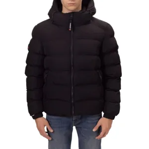 SUPERDRY HOODED SPORTS PUFFER BLACK M5011905A-02A