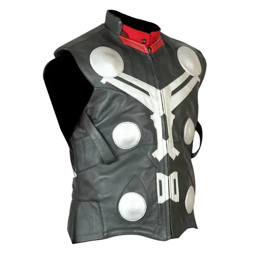 Thor Avengers Age of Ultron Black Leather Vest