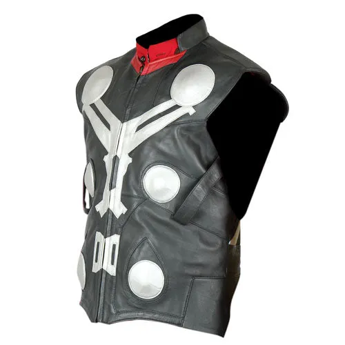 Thor Avengers Age of Ultron Black Leather Vest