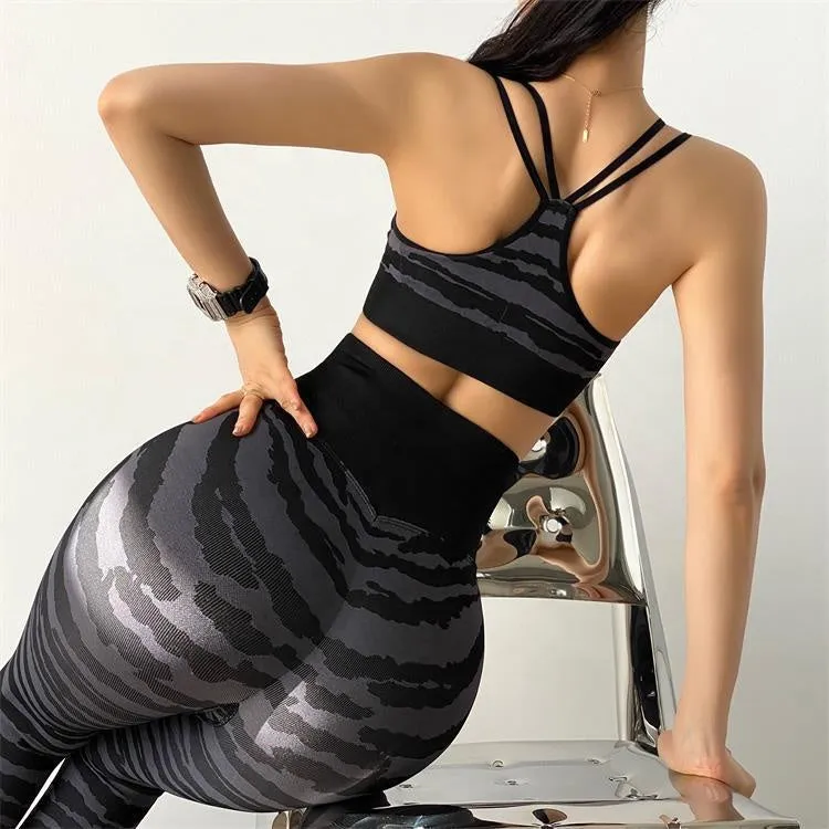 Tiger Stripe Yoga Set