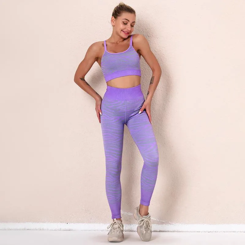 Tiger Stripe Yoga Set