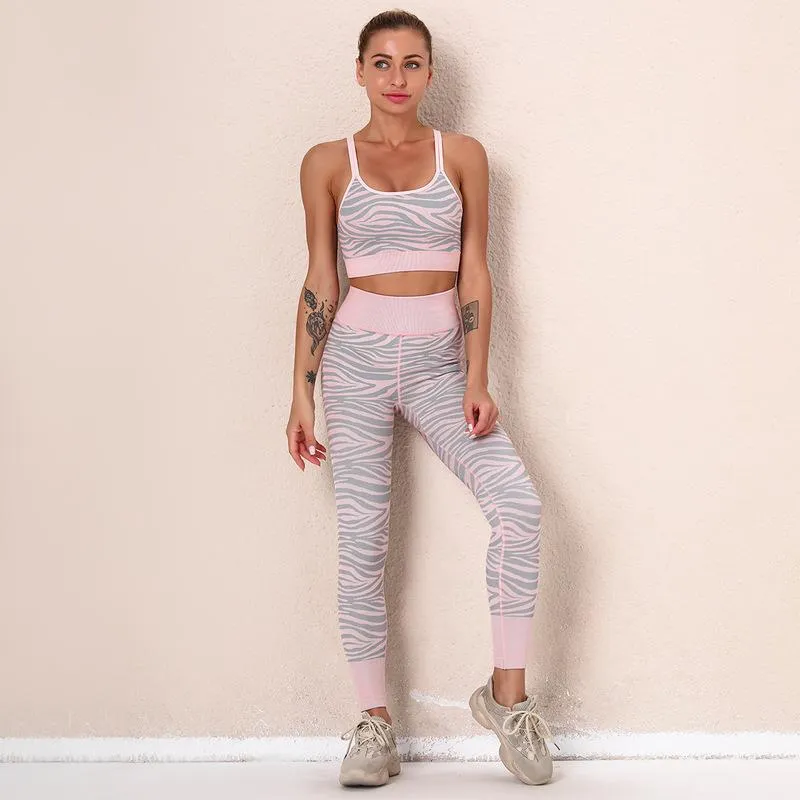 Tiger Stripe Yoga Set