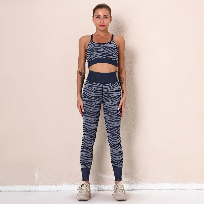 Tiger Stripe Yoga Set