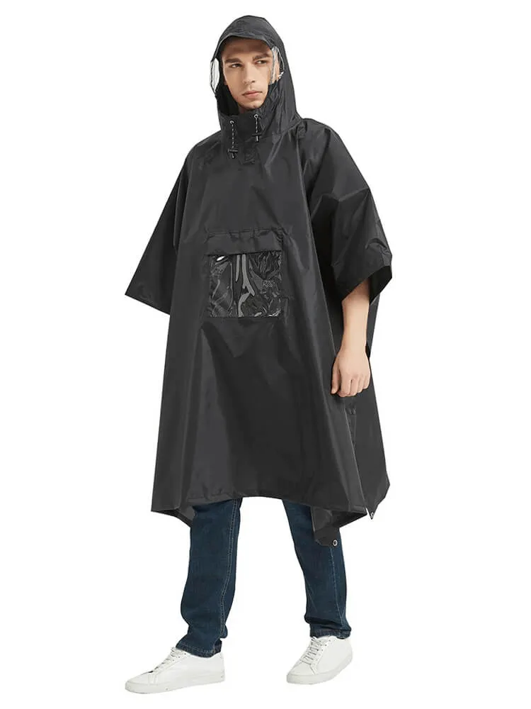 Unisex Waterproof Hooded Raincoat-Poncho - SF0419