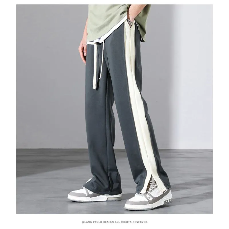 Versatile Draping Trendy Floor-Length Straight Pants Loose Fit Sweatpant