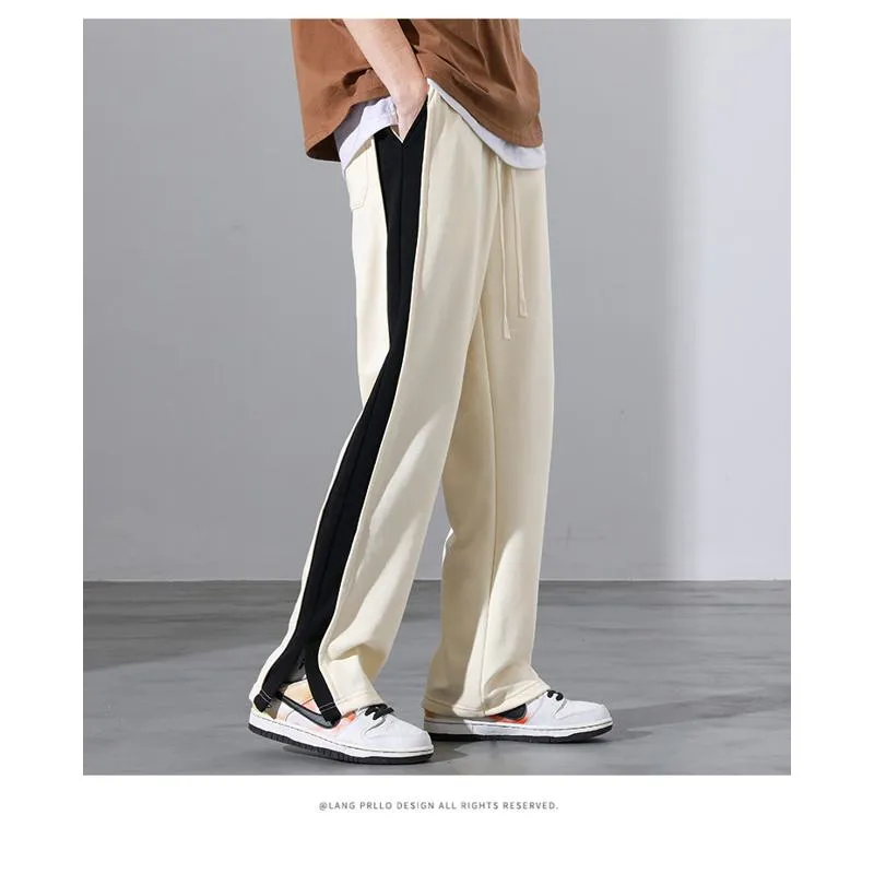 Versatile Draping Trendy Floor-Length Straight Pants Loose Fit Sweatpant