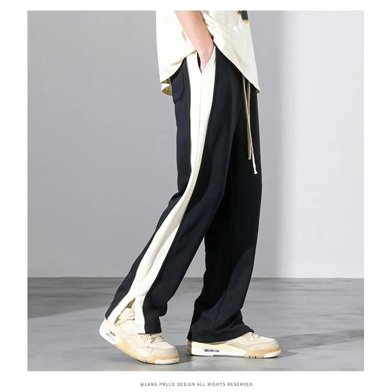 Versatile Draping Trendy Floor-Length Straight Pants Loose Fit Sweatpant