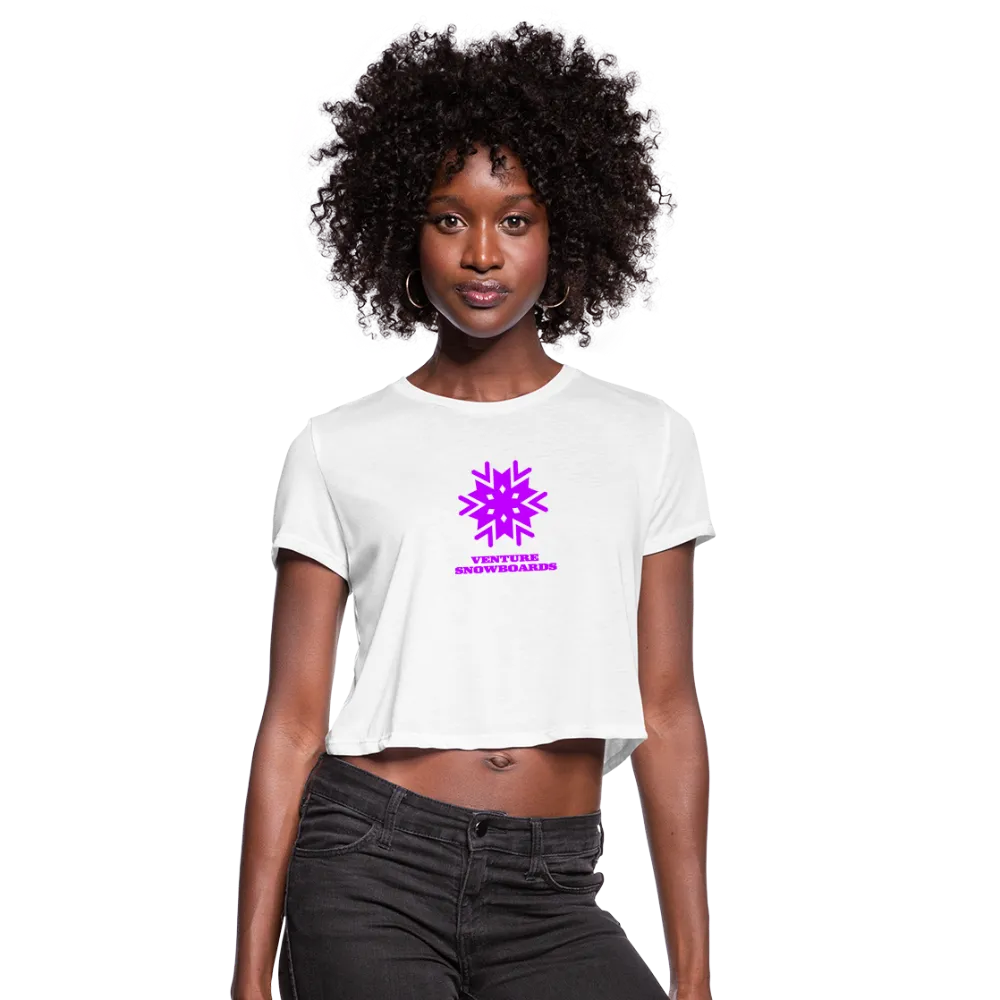 Women's Snowflake Cropped T-Shirt