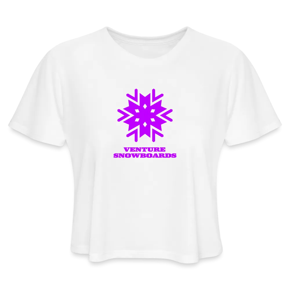 Women's Snowflake Cropped T-Shirt