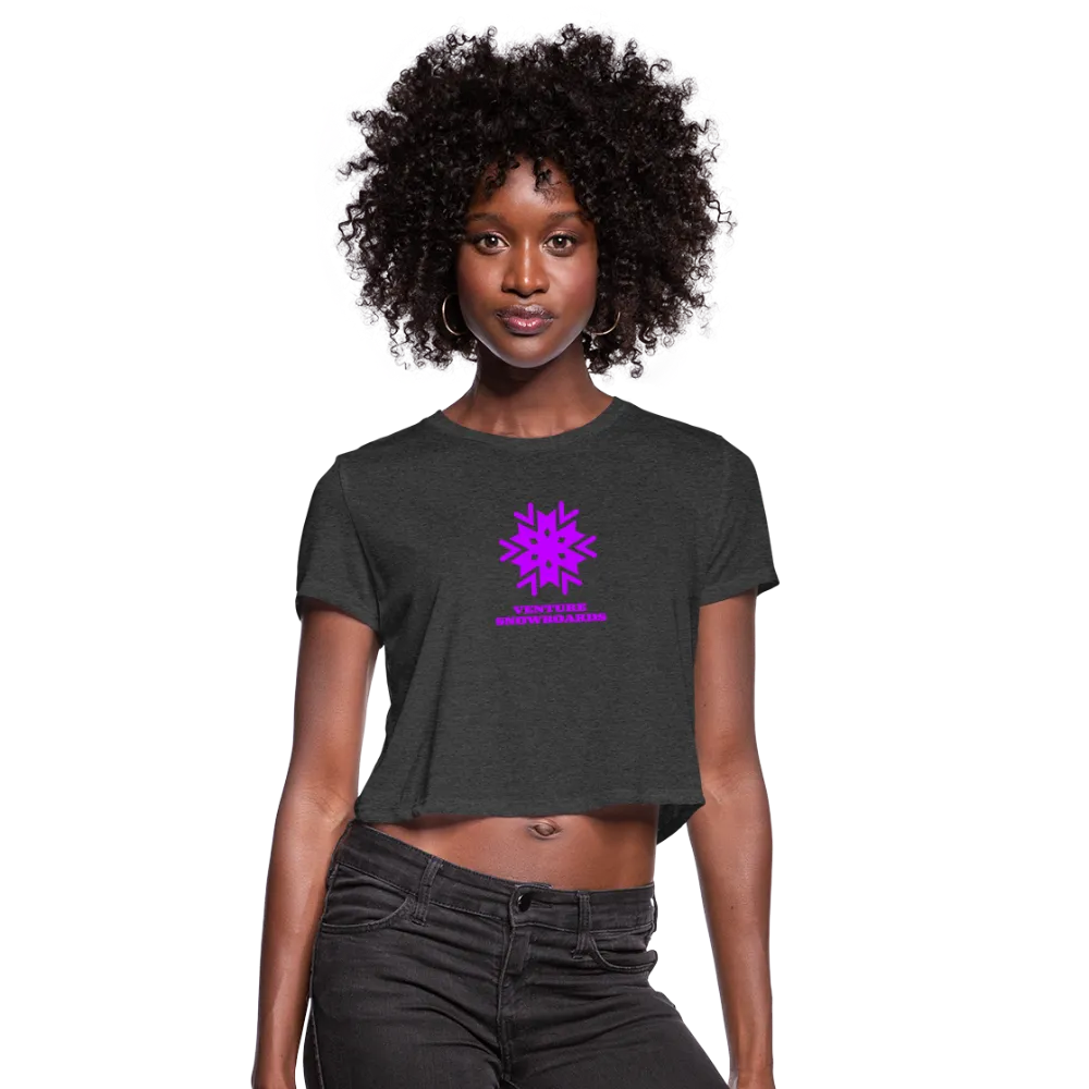 Women's Snowflake Cropped T-Shirt